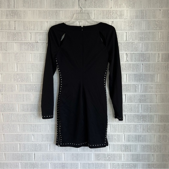 π
ΊGUESS | Black Studded Longsleeve Mini Dress - Picture 4 of 6